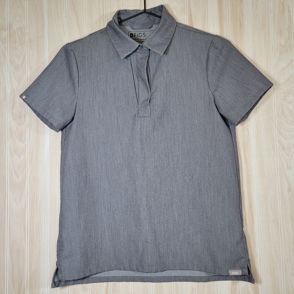 Figs Polo-Style Scrub Top Sz XXS